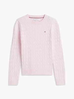 Детские свитеры Tommy Hilfiger Kids' Cable Knit Sweater — фото 5