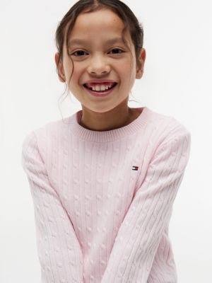 Детские свитеры Tommy Hilfiger Kids' Cable Knit Sweater — фото 3