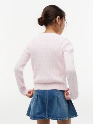 Детские свитеры Tommy Hilfiger Kids' Cable Knit Sweater — фото 4