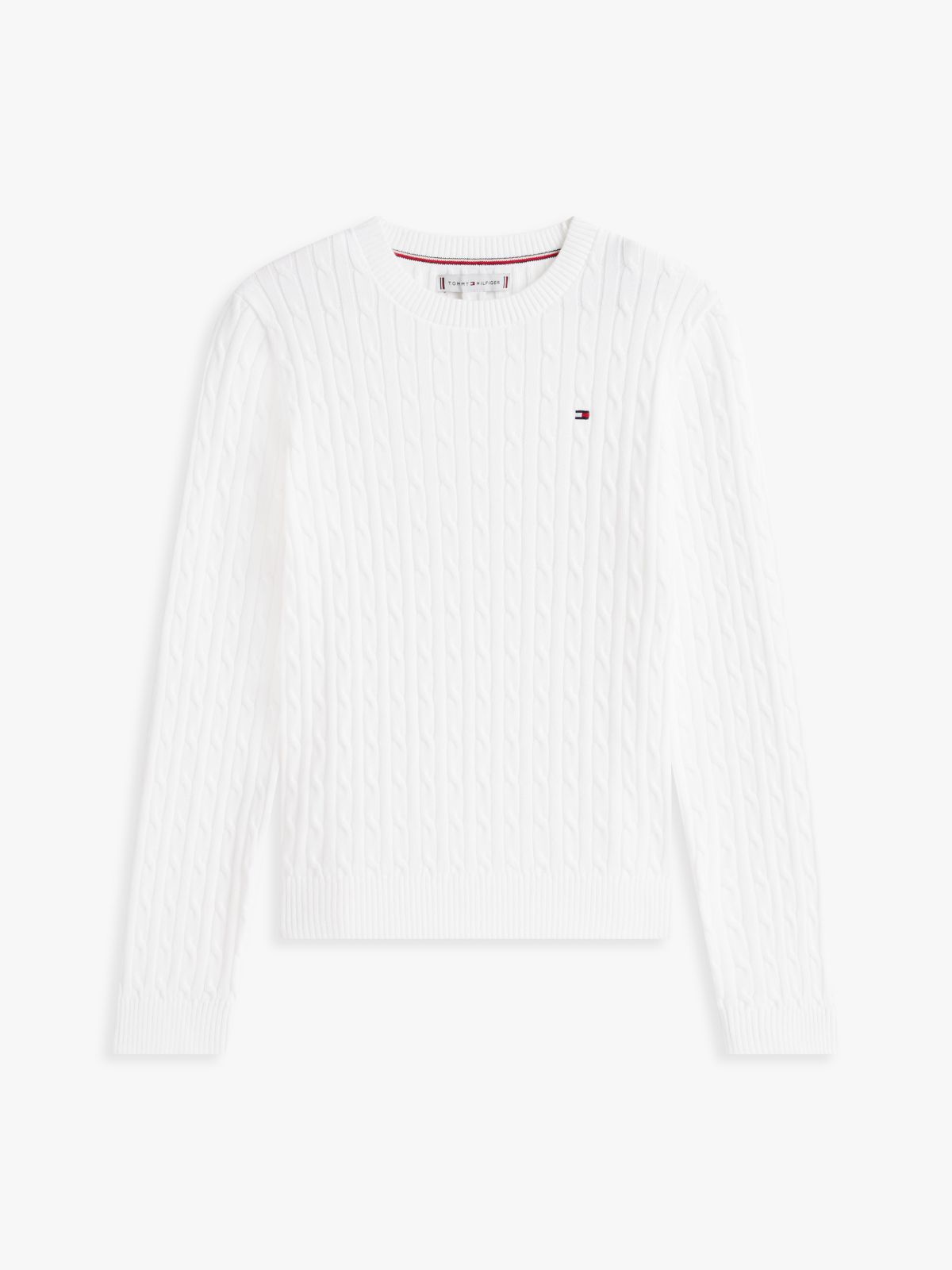 Kids' Cable Knit Sweater — Ecru