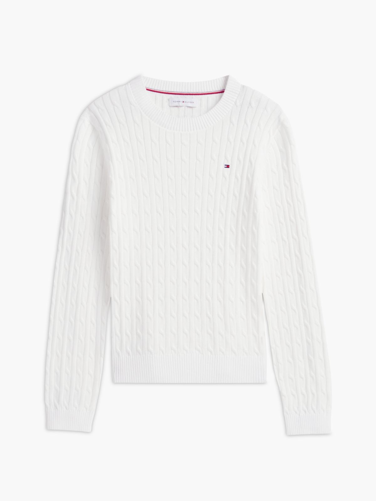 Kids' Cable Knit Sweater — Ecru