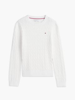 Kids' Cable Knit Sweater — Ecru 6