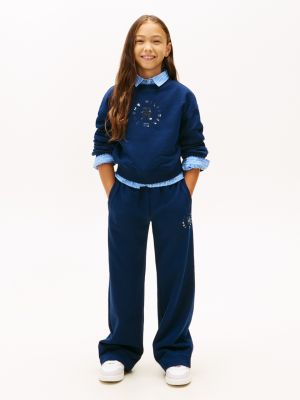 Kids' Foil Circle Logo Sweatpant, Carbon Navy