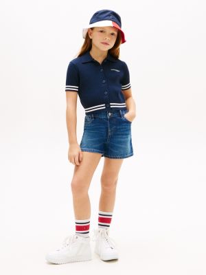 Kids' Denim Pull-On Short, Dark Wash