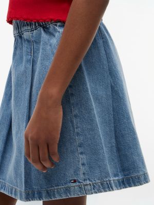 Детские юбки Tommy Hilfiger Kids' Pleated Denim Skirt — фото 3