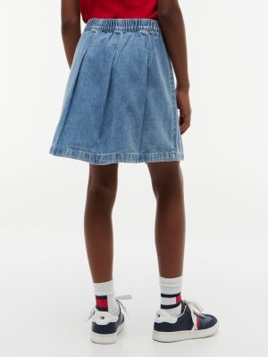 Детские юбки Tommy Hilfiger Kids' Pleated Denim Skirt — фото 4