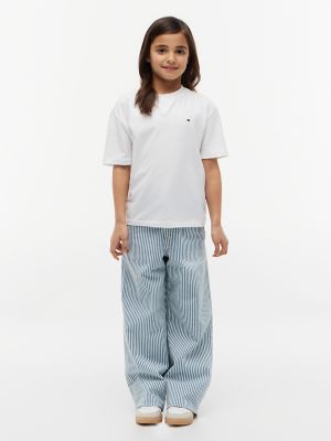 Детские джинсы Tommy Hilfiger Kids' Striped Pull-On Wide Leg Jean — фото 2