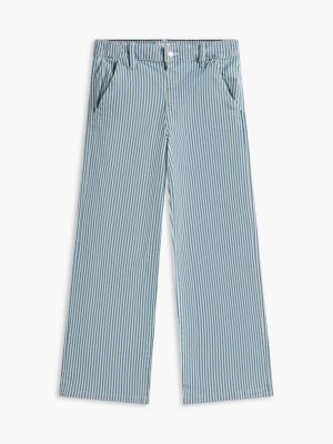 Детские джинсы Tommy Hilfiger Kids' Striped Pull-On Wide Leg Jean — фото 5