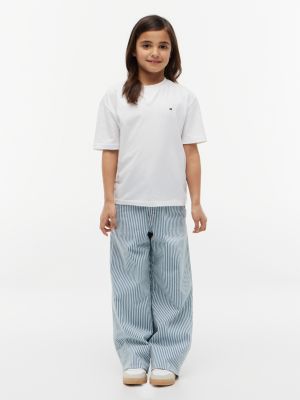Kids' Striped Pull-On Wide Leg Jean from Tommy Hilfiger - $29.75