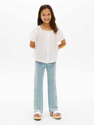 Kids' Patch Pocket Pull-On Flare Jean