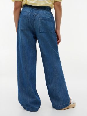 Детские брюки Tommy Hilfiger Kids' Chambray Wide Leg Pull-On Pant — фото 5