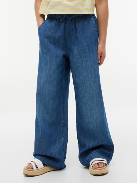 Детские брюки Tommy Hilfiger Kids' Chambray Wide Leg Pull-On Pant