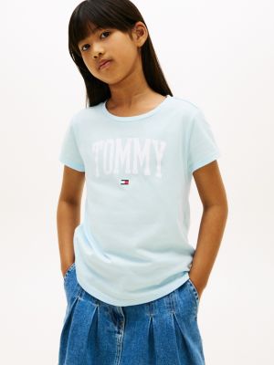 Kids' Tommy Color Logo T-Shirt, Rain Dance