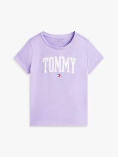 Kids' Tommy Logo T-Shirt — Violet Viola 5