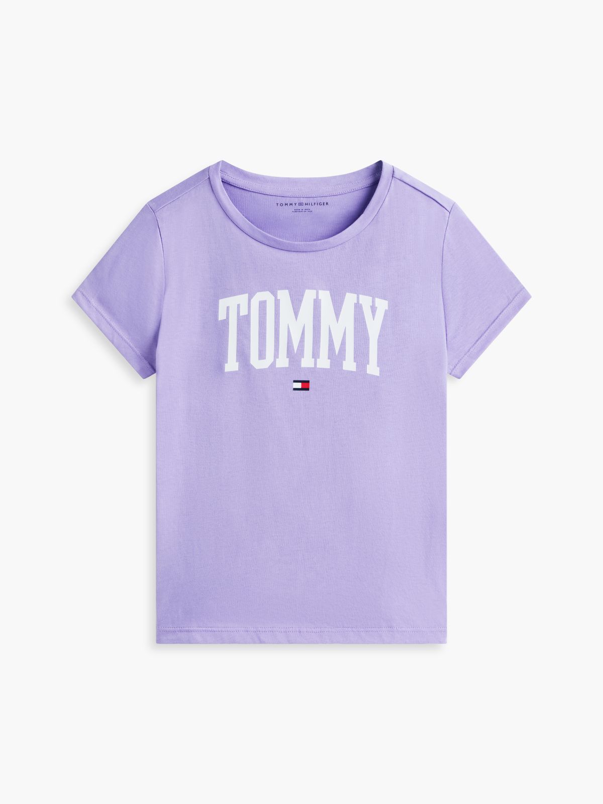 Kids' Tommy Logo T-Shirt — Violet Viola