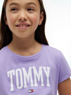 Kids' Tommy Logo T-Shirt — Violet Viola 3