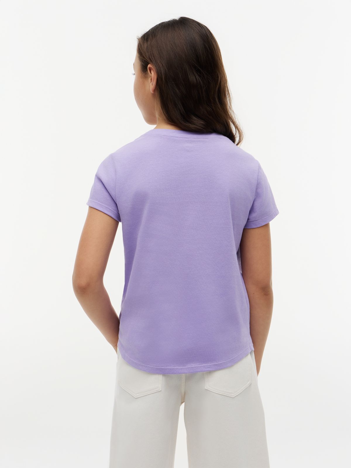 Kids' Tommy Logo T-Shirt — Violet Viola
