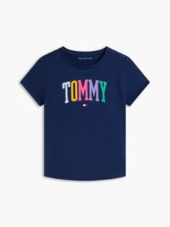 Kids' Tommy Logo T-Shirt — Preppy Navy 5