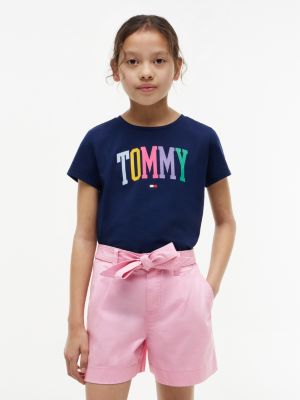 Kids' Tommy Logo T-Shirt, Preppy Navy