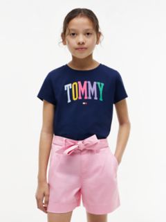 Kids' Tommy Logo T-Shirt — Preppy Navy 1