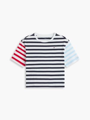 Детские футболки Tommy Hilfiger Kids' Mixed Stripe T-Shirt — фото 5