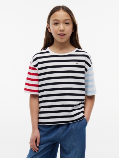 Детские футболки Tommy Hilfiger Kids' Mixed Stripe T-Shirt