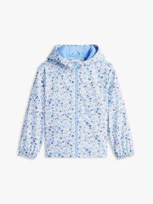 Детские куртки Tommy Hilfiger Kids' Floral Print Hooded Rain Jacket — фото 5