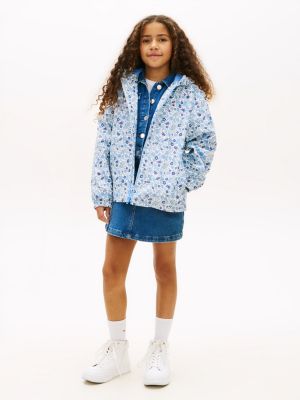 Детские куртки Tommy Hilfiger Kids' Floral Print Hooded Rain Jacket — фото 3