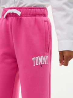 Kids' Collegiate Logo Wide Leg Sweatpant — Radiant Pink 3