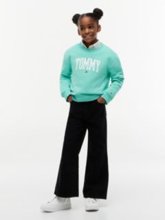Kids' Tommy Logo Sweatshirt — Light Jade Green 2