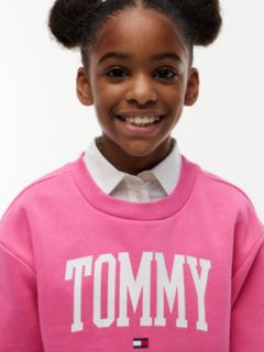Kids' Tommy Logo Sweatshirt — Radiant Pink 3