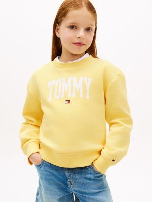 Kids' Varsity Tommy Logo Sweatshirt, Citronella