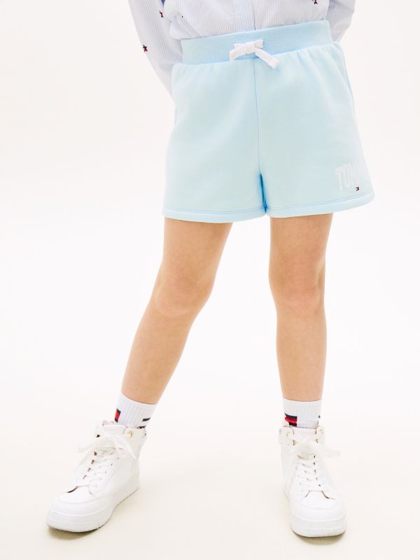 Kids' Tommy Logo Sweatshort — Rain Dance