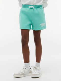 Kids' Tommy Logo Sweatshort — Light Jade Green 1
