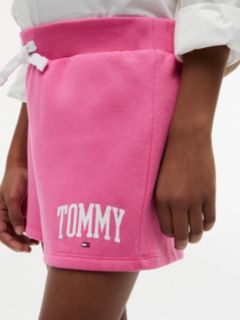 Kids' Tommy Logo Sweatshort — Radiant Pink 3