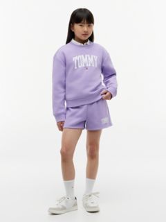 Kids' Tommy Logo Sweatshort — Violet Viola 2
