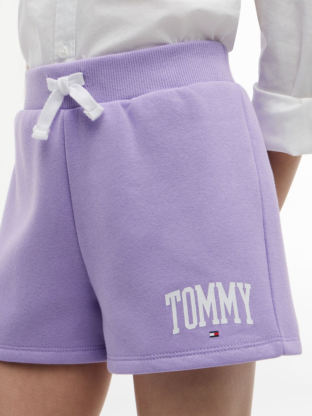 Kids' Tommy Logo Sweatshort — Violet Viola