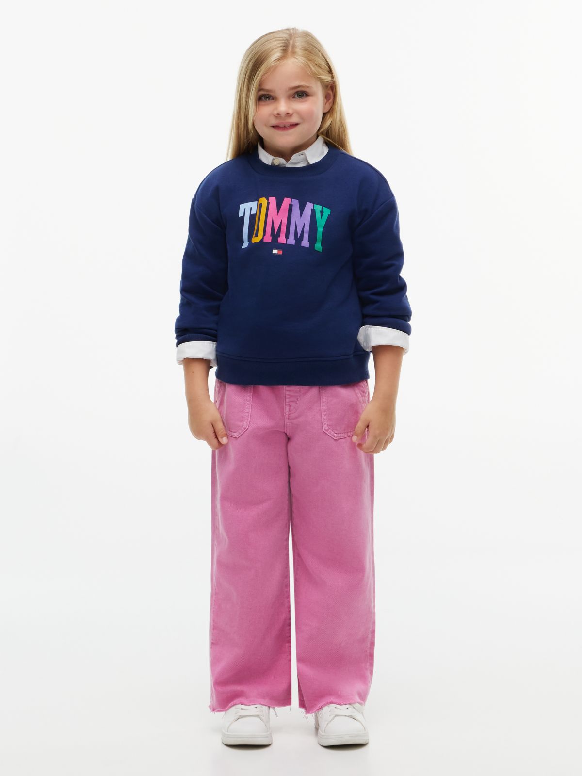 Kids' Tommy Logo Sweatshirt — Preppy Navy