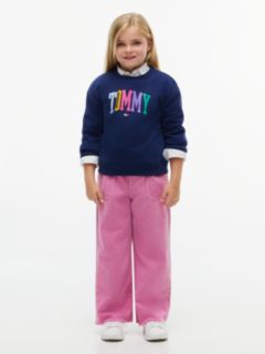 Kids' Tommy Logo Sweatshirt — Preppy Navy 2