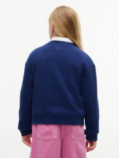 Kids' Tommy Logo Sweatshirt — Preppy Navy 4