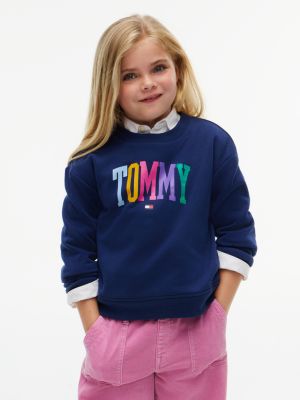 Kids' Tommy Logo Sweatshirt, Preppy Navy