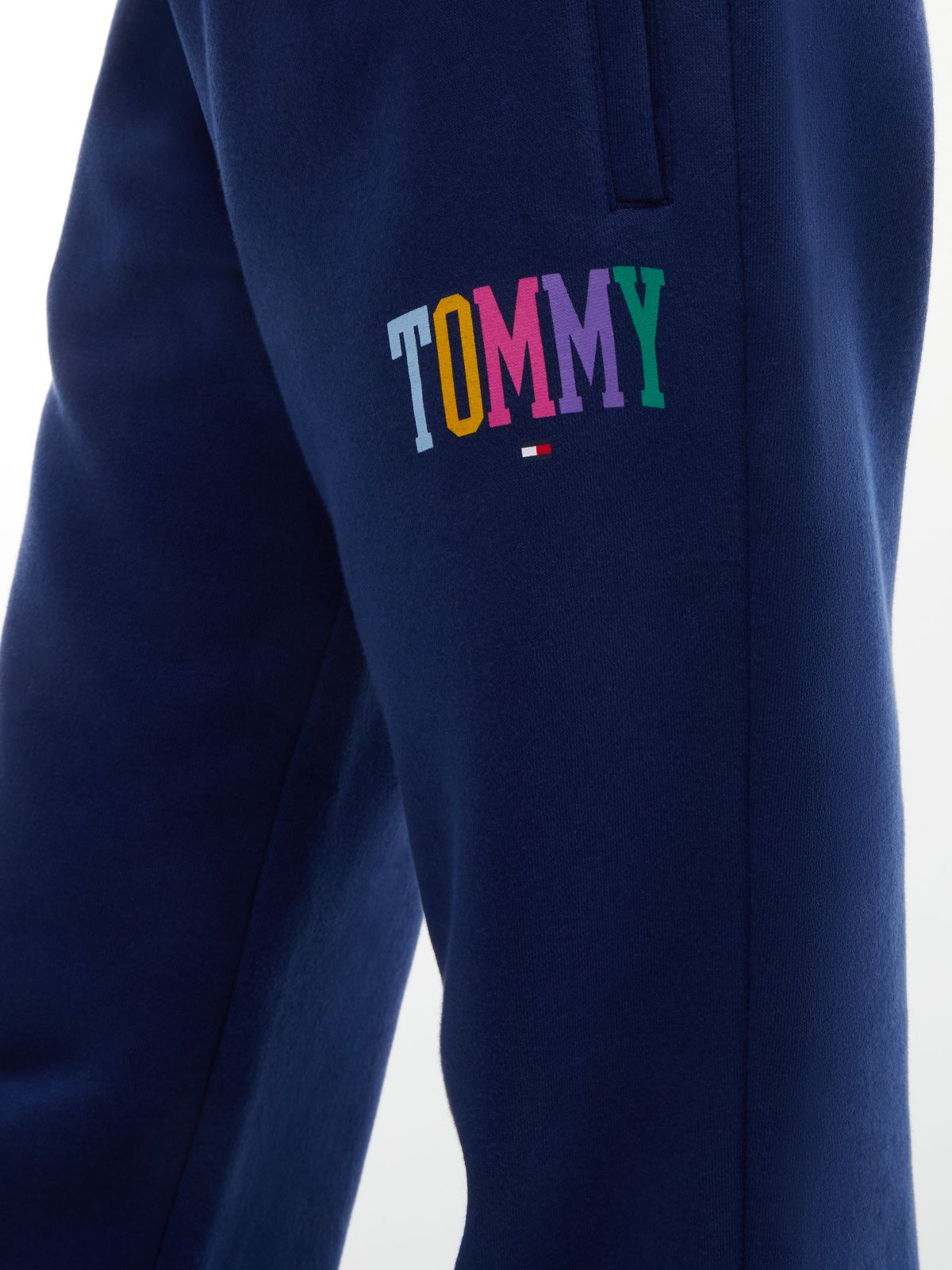 Kids' Collegiate Logo Wide Leg Sweatpant — Preppy Navy