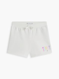 Kids' Tommy Logo Sweatshort — Ivory Silk 5