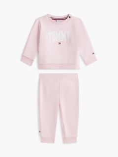 Babies' Tommy Logo Sweatshirt & Pant Set — Ballerina 1