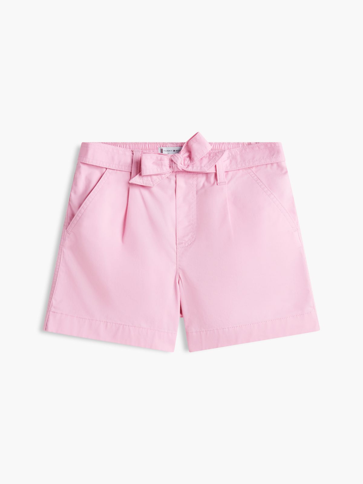 Kids' Belted Stretch Pull-On Short — Classic Pink