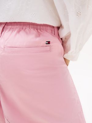 Детские брюки Tommy Hilfiger Kids' Belted Stretch Pull-On Short — фото 4
