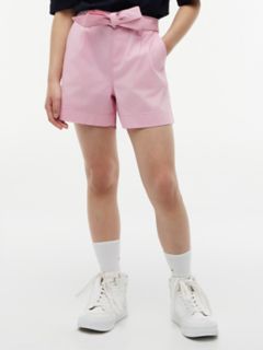 Kids' Belted Stretch Pull-On Short — Classic Pink 1