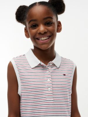 Tommy Hilfiger Kids' Striped Sleeveless Polo Dress — фото 2