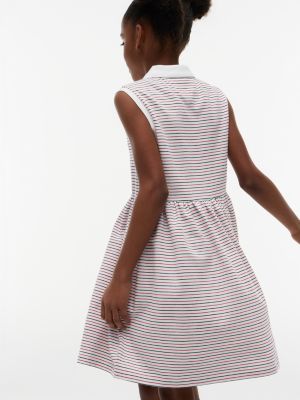 Tommy Hilfiger Kids' Striped Sleeveless Polo Dress — фото 3