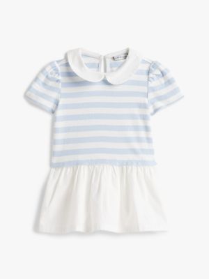 Babies' Stripe Mixed Media Dress